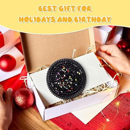 Gytera Sticky Cookie Squishies Fidget Toys Adults, Squeeze Toys Sensory Toys for Kids with Autism, Stress Balls for Adults Fidgets Birthday Gifts Party Favors for Kids(1 Pack Large Black) thumbnail 6