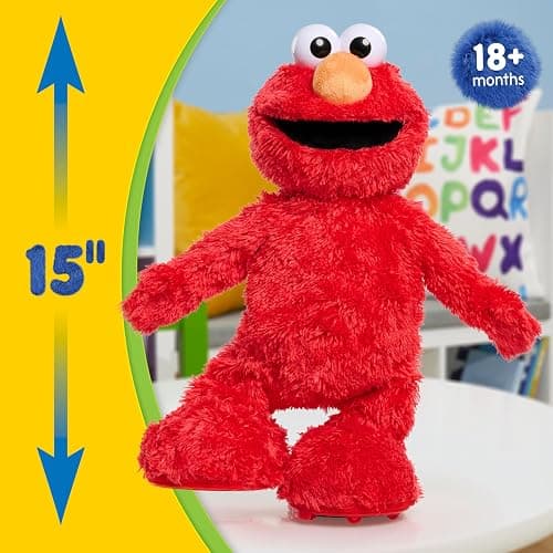 Sesame Street Hokey Pokey Elmo 14” Interactive Plush Toy, Sings, Dances & Plays Music, Bilingual Stuffed Animal for Pretend Play, Soft & Huggable, Ages 18 Months and Up by Just Play thumbnail 2