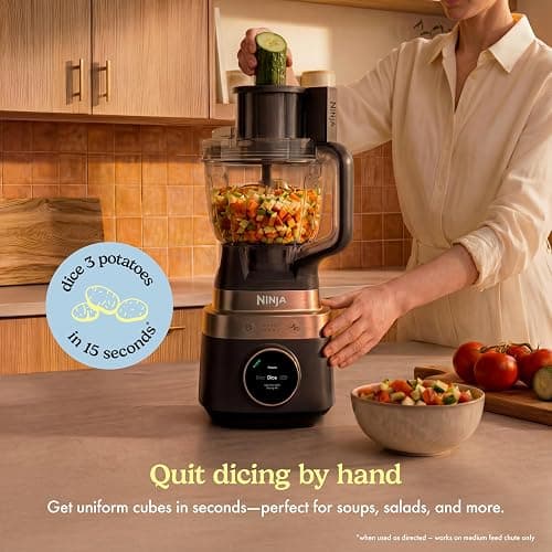 Ninja CrushBOSS 4-in-1 Blender, Processor & Auto Dicing, 1850PW, LB451BK1 | Ninja's most powerful all-in-one system. CrushBOSS + Dicing: full-size & personal blends, food processing & auto dicing. thumbnail 2