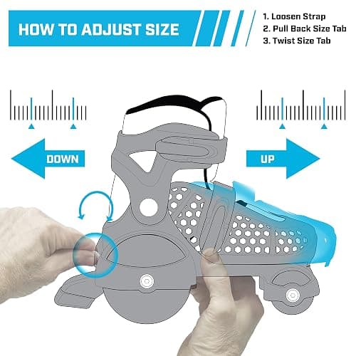 Fun Roll Beginner Roller Skates by Roller Derby, Adjustable Sizing, Skates for Kids, Toddlers, Boys, Girls thumbnail 7