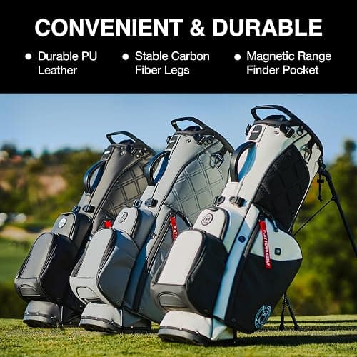 Ghost Golf Stand Bag - Lightweight Golf Bags for Men & Women, 14-Way Dividers with Premium Materials & Magnetic Pocket - Standing Golf Bag Holds 14 Golf Clubs thumbnail 5