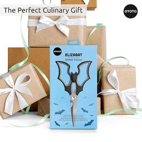 OTOTO Elizabat Kitchen Scissors - Halloween Goth Cute Bat Kitchen Shears, Gothic Scissors Utensils - Spooky Bats Halloween Gifts, Cute Gadgets, Kitchen Gadgets thumbnail 7