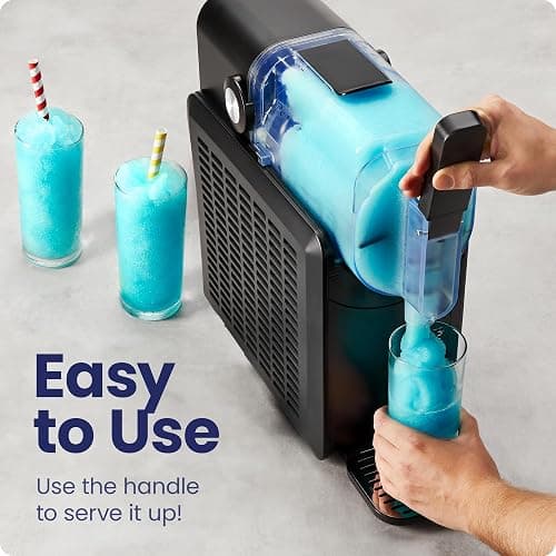 Iceman Slush-Ease Slushie Machine, Frozen Drink Maker & Slushy Machine with 5 Presets + Custom Option, Easy-Dispensing Lever for Frozen Margaritas, Frappes, and Slushies - Black thumbnail 5