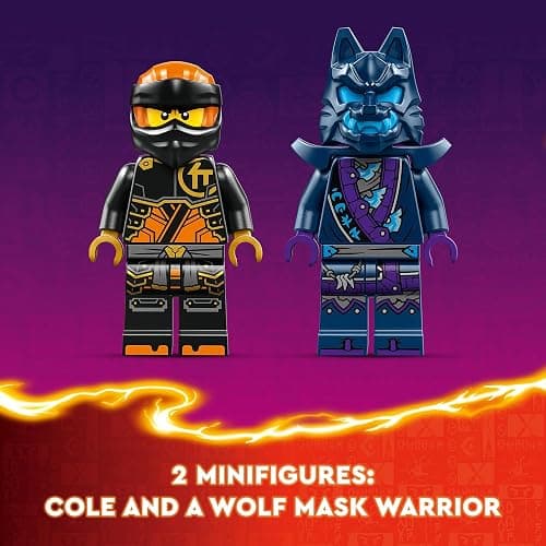 LEGO NINJAGO Cole’s Elemental Earth Mech Mini Ninja Toy, Customizable Action Figure Adventure Toy with Cole and Wolf Warrior Minifigures, Ninja Gift for Boys, Girls and Kids Ages 7 and Up, 71806 thumbnail 4