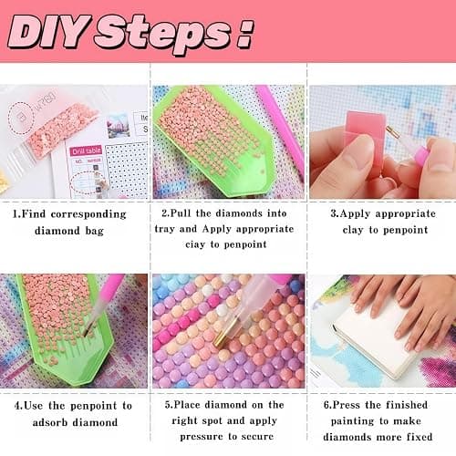 12 Pack Diamond Art Kits for Adults, Sunset Landscape 5D Diamond Painting for Adult Beginners,DIY Full Drill Round Gem Painting Dot Art Sets,Home Wall Decor 9.8x13.8 Inch thumbnail 7