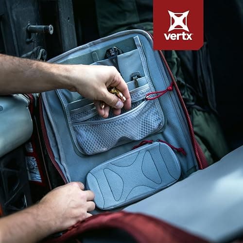 Vertx Admin Organizer Multi Pocket for Backpack, Bag Organization, Hook and Loop Attachment, Grey - One Size thumbnail 6