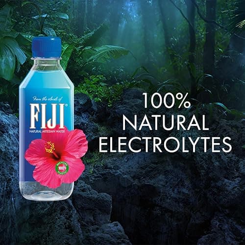 FIJI Natural Artesian Bottled Water 330mL / 11.15 Fl Ounce (Pack of 24) - 100% Natural Electrolytes - NEW thumbnail 6