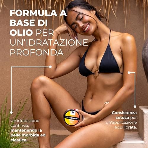 BYROKKO Shine Brown Crema Abbronzante Solare (210 ml), Acceleratore Abbronzatura efficace al Sole e nei Lettini Solari, con Ingredienti Naturali, per Tutte le tonalità di pelle - 190 ml (Confezione da 1) thumbnail 2