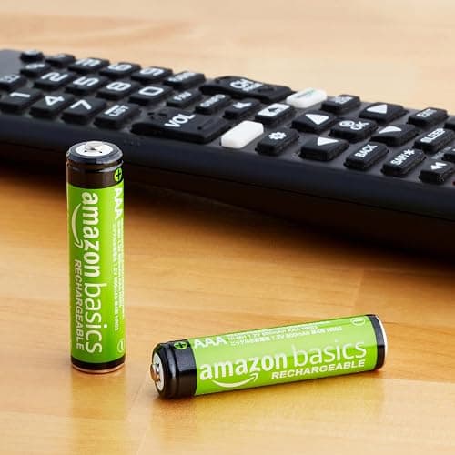 Amazon Basics 12-Pack Rechargeable AAA NiMH Performance Batteries, 800 mAh, 1.2V, Recharge up to 1000x Times, Pre-Charged thumbnail 3