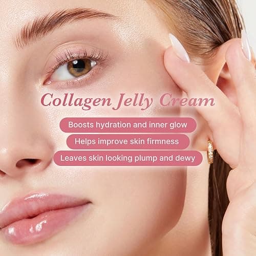 medicube Collagen Jelly Cream- Niacinamide & Freeze-Dried Hydrolyzed Collagen - Boosts skin's barrier hydration and gives 24h Glow & Lifted Look - Korean skincare (1.69 Fl Oz (Pack of 1)) thumbnail 3