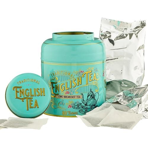 New English Teas Vintage Victorian Tea Caddy with 80 English Breakfast Teabags thumbnail 5