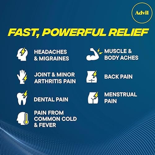 Advil Liqui-Gels minis Pain Reliever and Fever Reducer, Pain Medicine for Adults with Ibuprofen 200mg for Pain Relief - 200 Liquid Filled Capsules - Liqui-Gels (200mg) - 200mg thumbnail 3