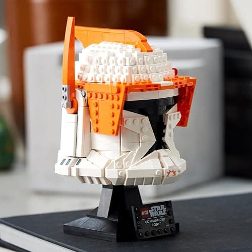 LEGO Star Wars Clone Commander Cody Helmet Collectible Set for Adults, The Clone Wars Memorabilia, Collection Gift Idea, Decor Display Model 75350 thumbnail 4