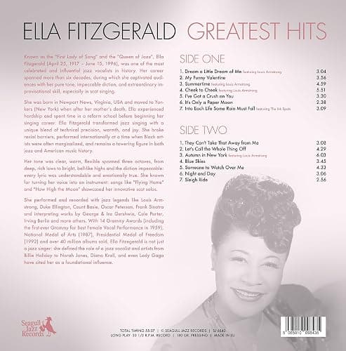 Ella Fitzgerald Greatest Hits - Limited Color Edition thumbnail 5