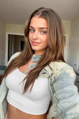 Ekouaer Long Sleeve Crop Tops for Women Scroop Neck Lightweight Basic Base Layer Thermal Undershirts Shirts thumbnail 4