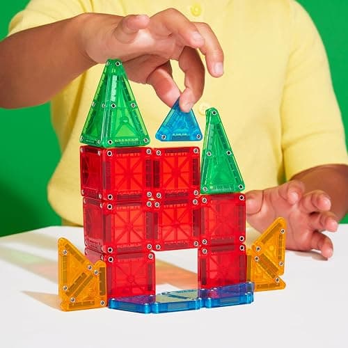 MAGNA-TILES microMAGS 26-Piece Travel Magnetic Construction Set – Bold Colors, The Original Magnetic Building Brand thumbnail 5