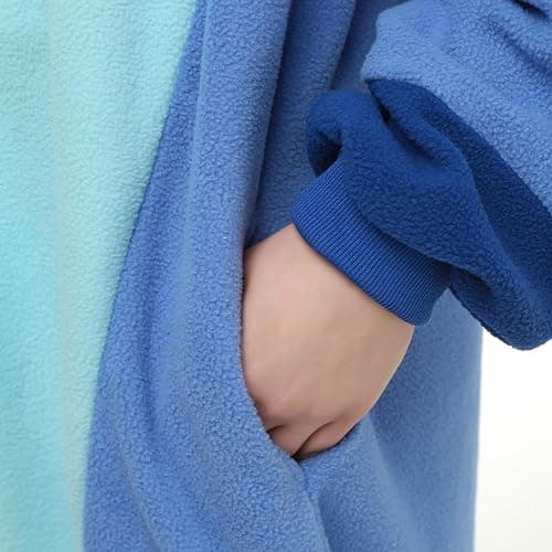 Wishliker Adult Onesie Animal Pajamas Halloween Cosplay Costumes Party Wear Blue thumbnail 7