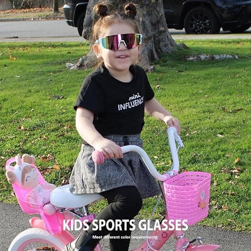 SEKKAF Kids Sunglasses Youth Baseball Sunglasses for Boys Girls Softball Sports Sun Glasses UV Protection thumbnail 2
