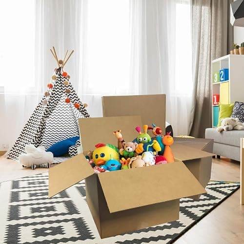 UBOXES Large Moving Boxes 20" x 20" x 15" (Pack of 12) thumbnail 2