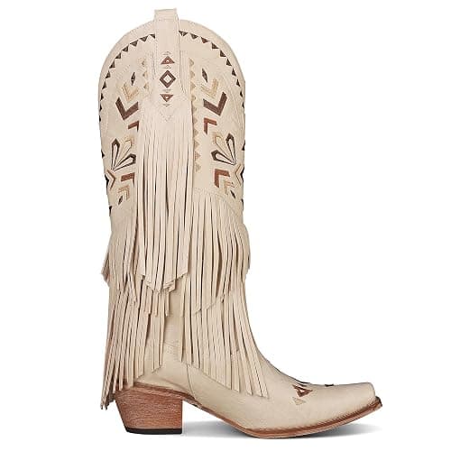 SaraIris Women's Cowgirl Boots Knee High Fringe Boots thumbnail 7