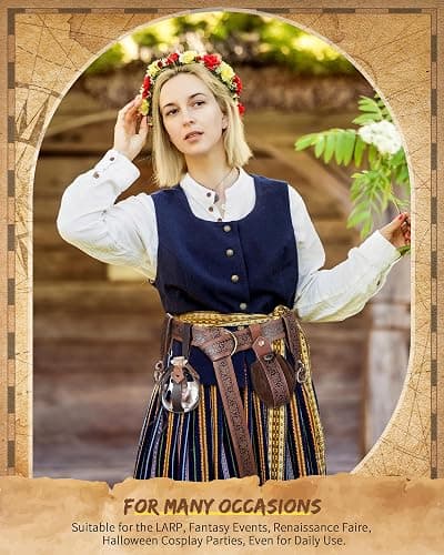 Sweetude 6 Pcs Renaissance Belt Accessories thumbnail 6