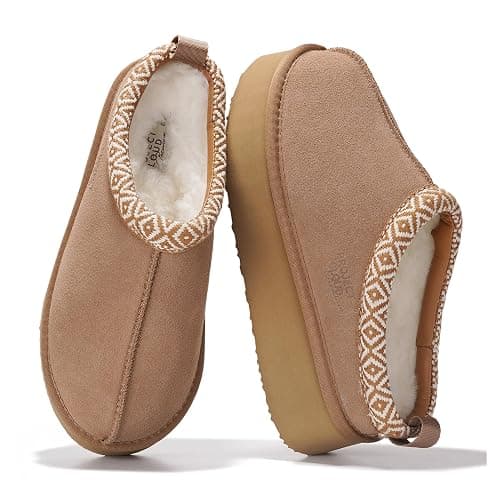 Project Cloud 100% Genuine Leather Platform Slippers for Women – Soft Memory Foam Womens Slippers & Supportive Clogs for Women 2025 – Cozy, Stylish Everyday Footwear (Sayre) - Image 1