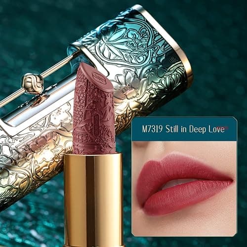 FLORASIS Blooming Rouge Love Lock Lipstick Long-Lasting Sculpting Lipstick Misty Matte Finish Lightweight Nourishing for Everyday Use (M7319 Love Remains) thumbnail 5