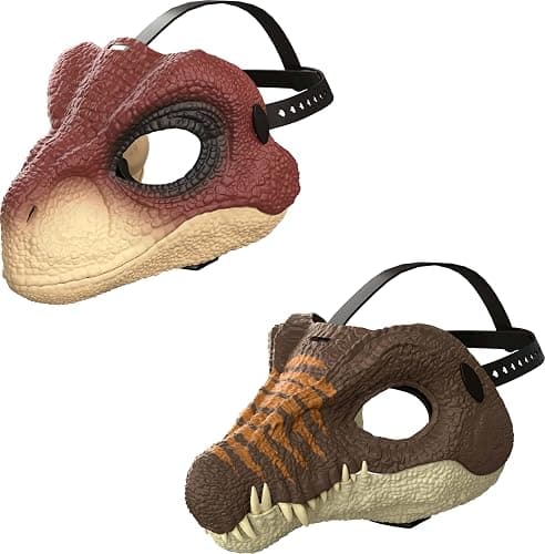 Mattel Jurassic World Rebirth Spinosaurus Dinosaur Mask, Role-Play Head Wear, Movie-Inspired Costume Gear, Openable Jaw, Realistic Texture and Color, Adjustable Strap thumbnail 4