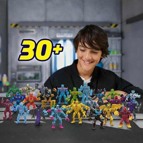 MrBeast Lab Hybrids Multi Pack, Reveal Different Hybrid Parts to Create 2 Mix & Match Action Figures, Plus Parts of The Golden Panther Dragon, Fuse Beast Combinations, Spider vs Energy Panther thumbnail 6
