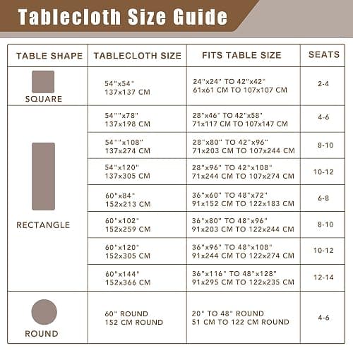 Fitable Nature Faux Linen Tablecloths Rectangle 60 x 84 Inch - 2 Pack Neutral Table Clothes for 4-6 Foot Tables, Wrinkle-Proof Faux Burlap Table Cover for Dining, Farmhouse, Outdoor Picnic, Camping - 60"x84" | 2 Pack - Nature thumbnail 5