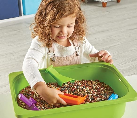 Learning Resources Helping Hands Sensory Scoops - Fidget Sand Toys, Water Bin Play, Tool Set, Fine Motor Games, Toddler Daycare Essentials, Homeschool Preschool, Kinetic Creativity For Kids - Sensory Scoops thumbnail 2