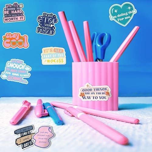 You've Got This by Puraesla - 300Pcs Holographic Motivational Stickers Positive for Vision Board, Affirmation Sticker Pack for Water Bottles, Journalds, Notebooks,Daily Positivity Quote for self Care thumbnail 9