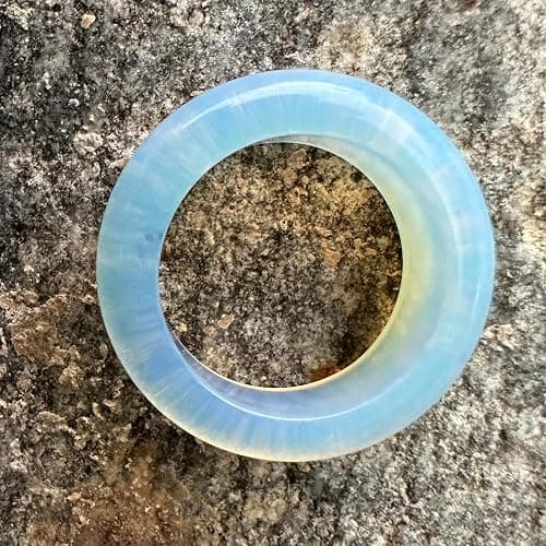 Natural Opal Ring - Energy Crystal Ring for Women and Men, Healing Stone Jewelry Gift thumbnail 5