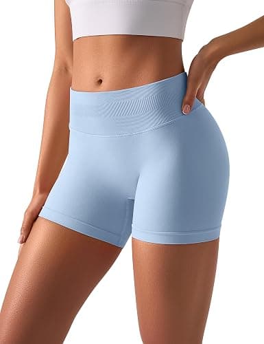 TDIFFUN Workout Shorts for Women 3 Pack Seamless Scrunch Butt Lifting Gym Impact Shorts Yoga Biker Booty Athletic Shorts thumbnail 5