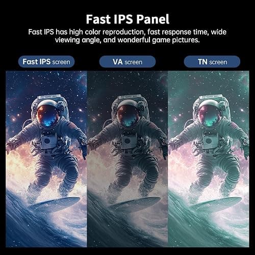 KTC 24.5 Inch 400Hz Gaming Monitor, FHD 1080P 240Hz Computer Monitor, Fast IPS, FreeSync/G-Sync Compatible, HDR400, DisplayPort x2 HDMI x2, VESA, Tilt Adjustable,H25X7 thumbnail 4