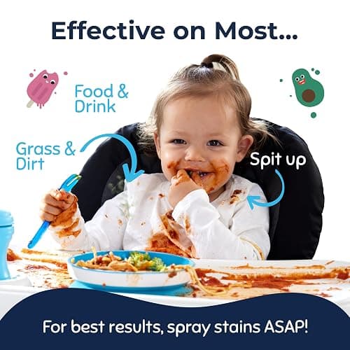 Miss Mouth's Messy Eater Stain Treater Spray - 16oz Stain Remover - Newborn & Baby Essentials - No Dry Cleaning Food, Grease, Coffee Off Laundry, Underwear, Fabric thumbnail 3