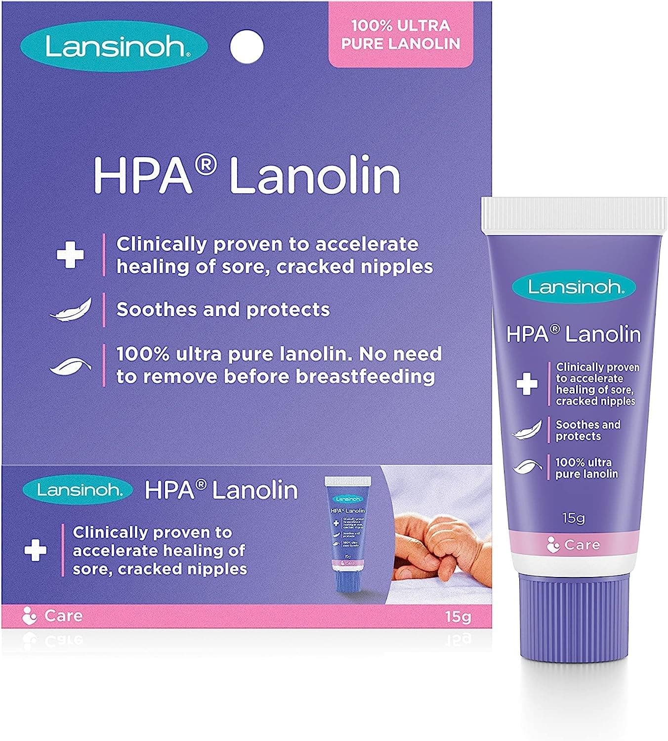 Lansinoh HPA Lanolin Nipple Cream, 15 Grams thumbnail 4