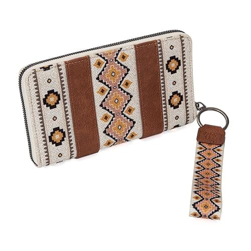 Wrangler Wallet Purse for Women Western Aztec Clutch Wristlet Wallet with Credit Card Holder thumbnail 4