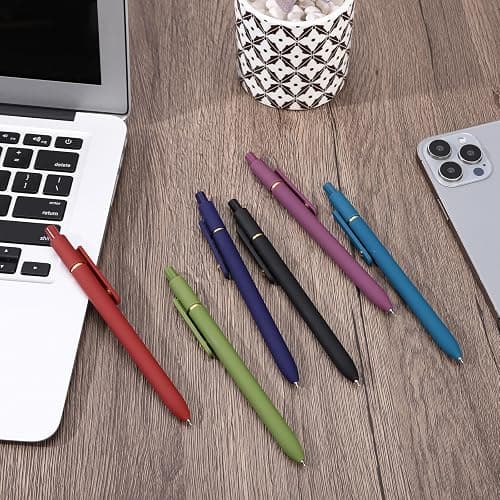 Ddaowanx Colorful Gel Pens, 0.5mm Fine Point Retractable,Multi Colored Pens for Journaling and Sketching,School Supplies,Stuffers for Teens, Gifts for Women (6Pcs-Vintage Colors) thumbnail 7