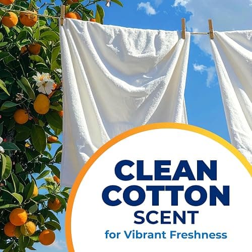 ARM & HAMMER Plus OxiClean Power Sheets Laundry Detergent, 52 Count | Attacks 100+ Stains, Effective Cleaning Power Sheet, 104 Medium Loads, Clean Cotton Scent thumbnail 6