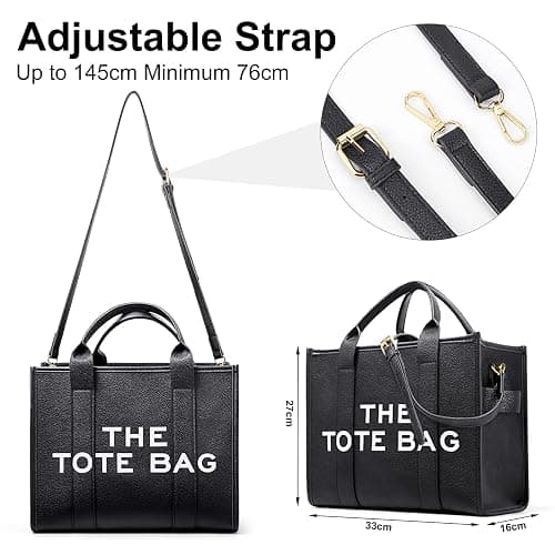 DKIIL NOIYB Women's Canvas Tote Bags Casual Canvas Crossbody Bag With Zipper Double Shoulder Straps Canvas Shoulder Bags for School Shopping Work Travel thumbnail 6