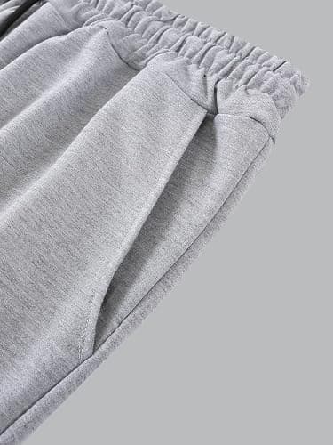 WDIRARA Men's Floral Letter Graphic Print Drawstring Waist Tie Front Sweatpants thumbnail 5