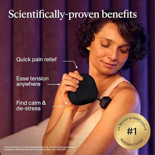 TheraGun Mini (3rd Generation) by Therabody – Ultra-Portable Massage Gun and Travel Essential for Fast, Effective Pain and Tension Relief Anywhere (Black) thumbnail 2