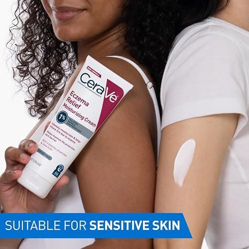 CeraVe Eczema Relief Moisturizing Cream with Colloidal Oatmeal, Shea Butter & Vitamin E For Dry Skin & Itchy Skin Relief, Steroid Free & Paraben Free, 8oz thumbnail 5