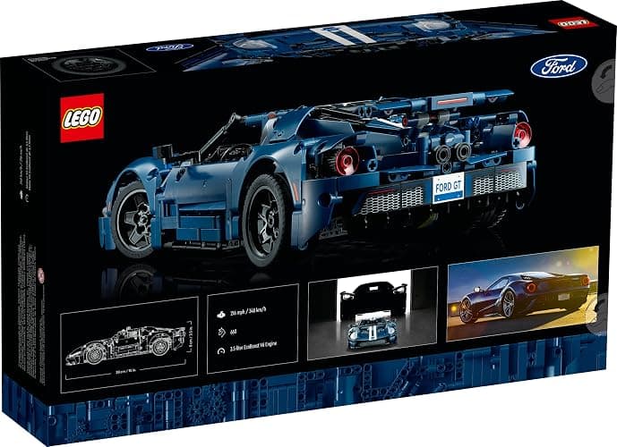 LEGO Technic 2022 Ford GT Building Set for Adults - Gifts for Christmas - Collectible Kit W/Authentic Features, Ages 18+ - 1:12 Scale - Display as Bedroom or Home Decor - 42154 thumbnail 3