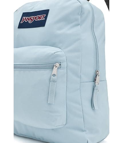 JanSport Cross Town Backpack 17" x 12.5" x 6" - Simple Bag for Everyone with 1 Main Compartment, Front Utility Pocket - Premium Class Accessories - Blue Dusk thumbnail 5