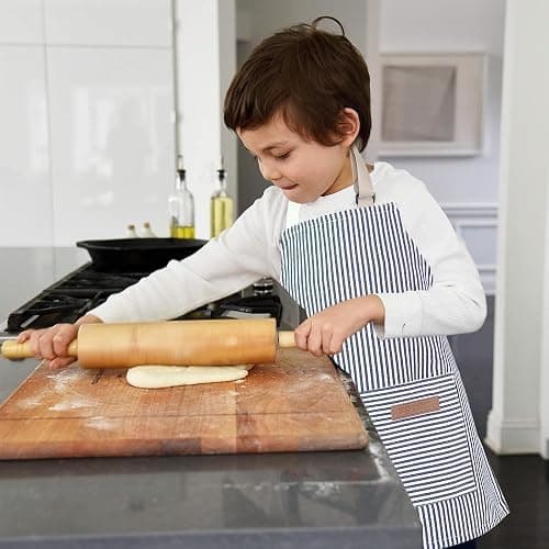 Kids Apron with Pocket,Adjustable Children's Waterproof Cooking Apron,kids Kitchen Bib Aprons for Cooking Baking Painting thumbnail 6