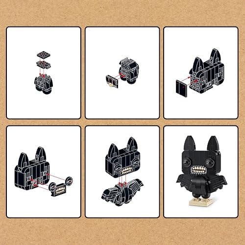 MAX Build More Premium Fuggler Collection 4 Pack by ZURU - Novelty Unboxing Toy & Building Brick Collectible Minis with up to 167 Pieces, Fun Designs to Build & Display, Ages 8+, Kids, Teens & Adults. thumbnail 6