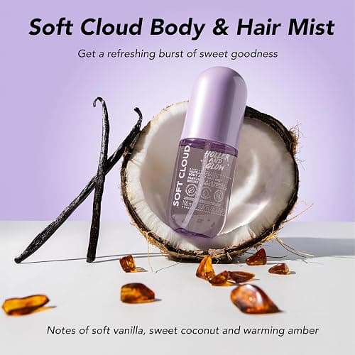 Holler And Glow Mood Boosting Soft Cloud Body & Hair Mist, Body Spray, Teen Girls Spritz, Long Lasting, Vanilla, Sweet Scented, Water Based Fragrance For Tweens, Clean & Gentle Formula, 3.38 Fl Oz thumbnail 3