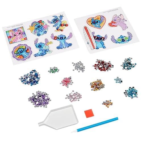 Cra-Z-Art Disney Stitch Gem by Number 10 Pack - 10 Individual Stitch Gem by Number Designs - Diamond Jewel by Number Art, Creative Gem Craft, Great Gift for Birthdays for Girls and Boys Ages 6 and Up thumbnail 3